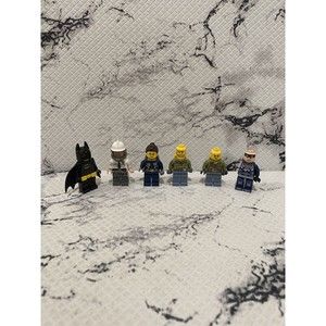 Lego Minifigures Lot Of 6 Lego Batman, Mr Freeze, Police Guards, Henchmen